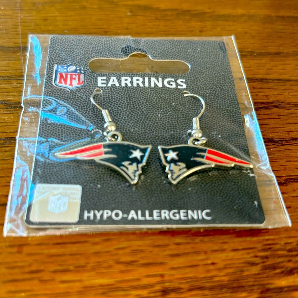 New England Patriots earrings